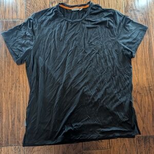 Icebreaker Mens Cool-Lite Merino Black Short Sleeve Tee